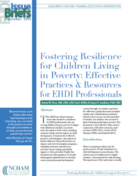 Fostering Resilience for Children Living in Poverty