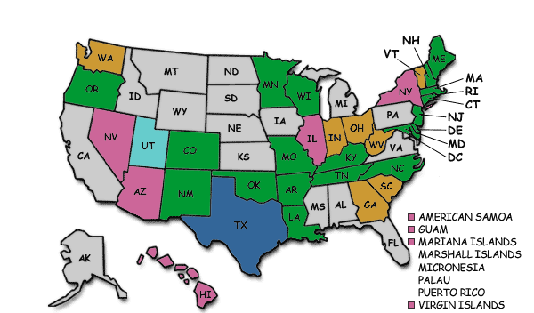 map of the united states and territories