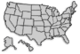 Small map of the United States of America