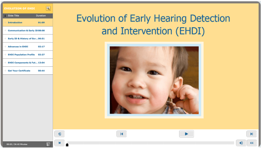 Evolution of Early Hearing Detection and Intervention