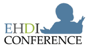 EHDI Conference logo, a silhouette of a baby